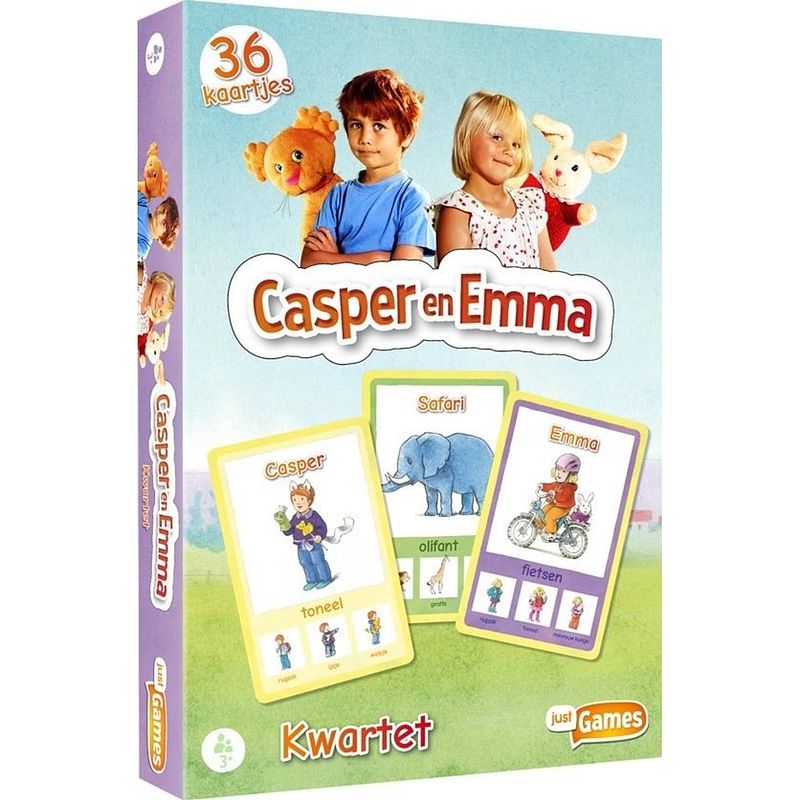 Foto van Just games kwartet casper en emma