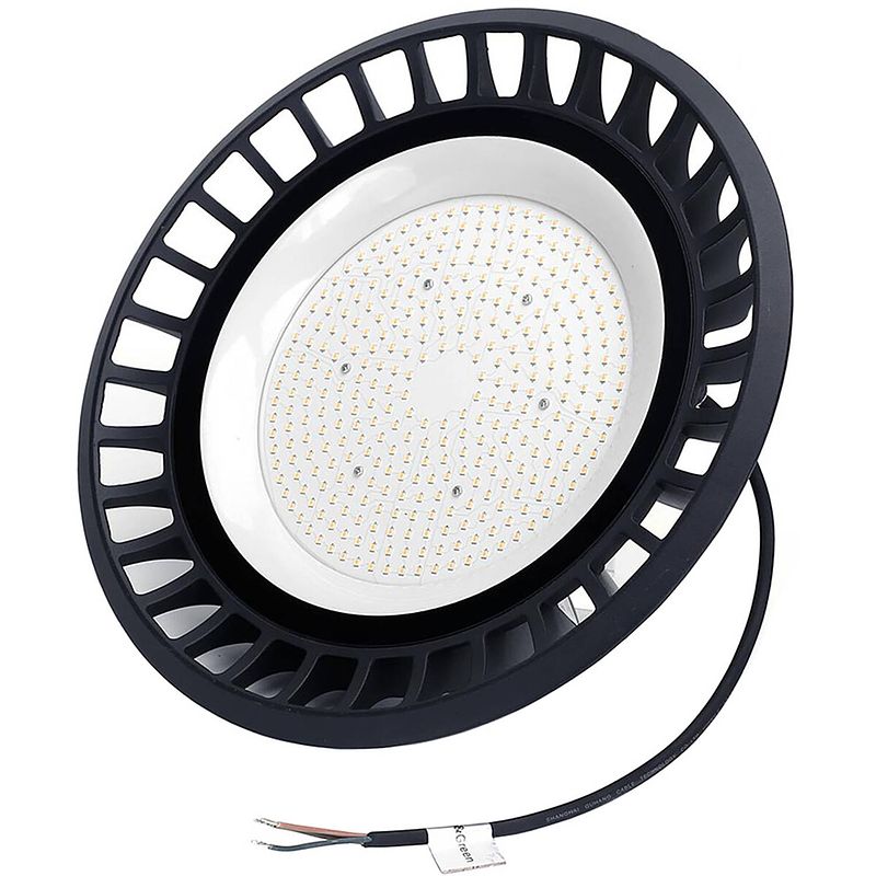 Foto van Led ufo high bay 200w - aigi eiya - magazijnverlichting - waterdicht ip65 - natuurlijk wit 4000k - aluminium