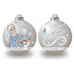 Foto van Arditex kerstballen frozen 6 cm zilver 10 stuks