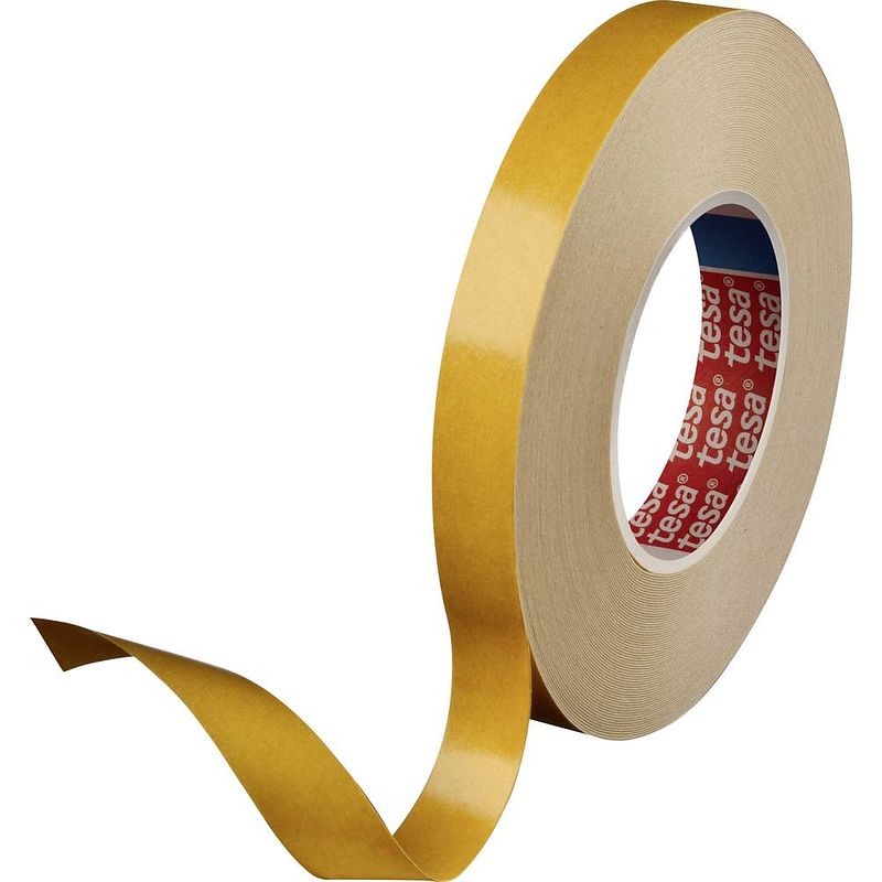 Foto van Tesa tesafix® 4952 04952-00533-00 dubbelzijdige tape tesafix 4965 wit (l x b) 50 m x 19 mm 1 stuk(s)