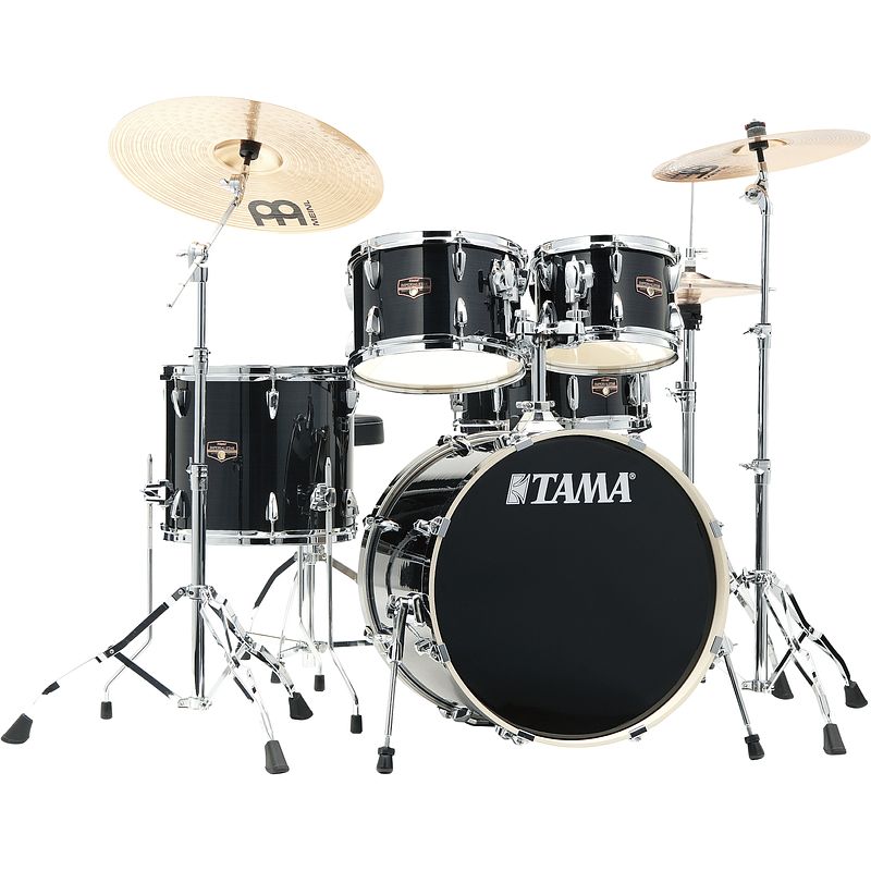 Foto van Tama ip58h6w-hbk imperialstar 5-delige drumkit hairline black