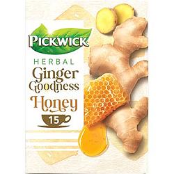 Foto van Pickwick herbal ginger goodness met honingsmaak 15 x 1, 75g bij jumbo