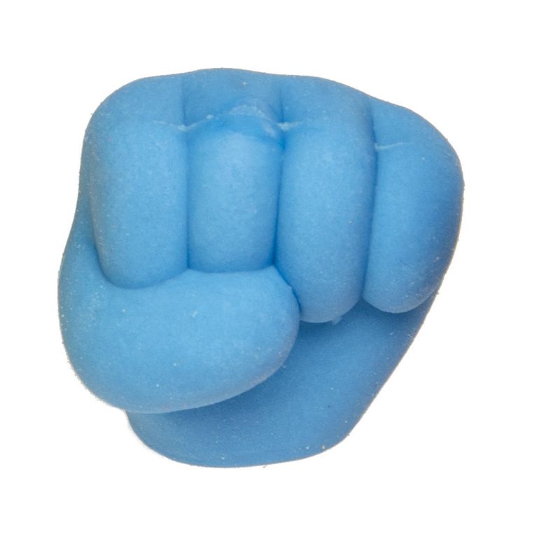 Foto van Lg-imports gum handgebaar 3,5 cm rubber blauw