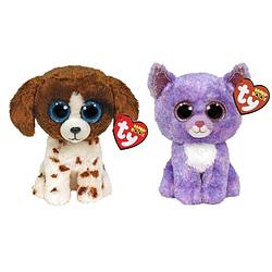 Foto van Ty - knuffel - beanie boo's - muddles dog & cassidy cat