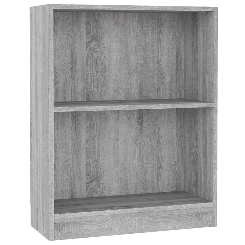 Foto van Vidaxl boekenkast 60x24x74,5 cm bewerkt hout grijs sonoma eikenkleurig