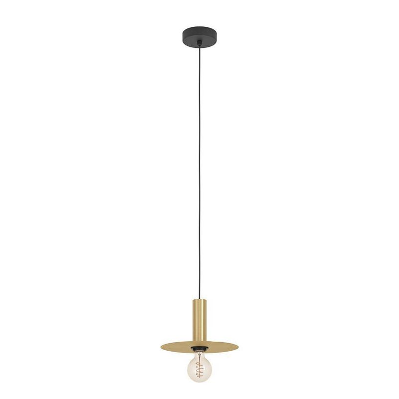 Foto van Eglo escandell hanglamp - e27 - 25.0 cm - zwart;goud