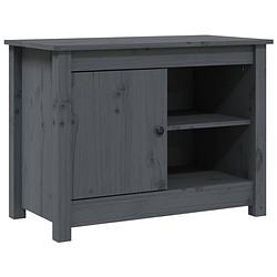 Foto van The living store tv-meubel - - houten - 70 x 36.5 x 52 cm - grijs