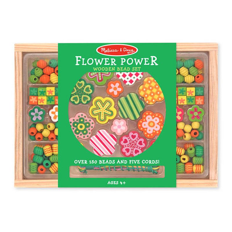 Foto van Melissa & doug - flower power houten kralen