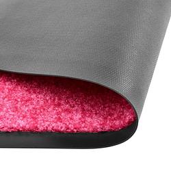 Foto van The living store deurmat - binnen/buitenmat 120x90 cm - roze polyamide - anti-slip pvc