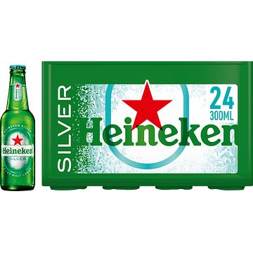 Foto van Heineken silver bier krat 24 x 300ml bij jumbo