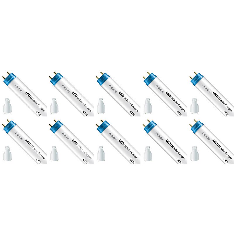 Foto van Philips - led tl buis t8 met starter 10 pack - corepro ledtube em 865 - 120cm - 14.5w - helder/koud wit 6500k vervangt