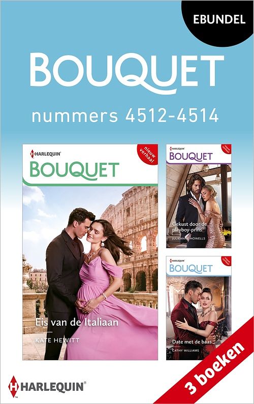 Foto van Bouquet e-bundel nummers 4512 - 4514 - kate hewitt, julieanne howells, cathy williams - ebook