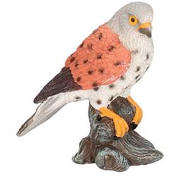 Foto van Torenvalk vogel dieren beeldje 11 cm - tuin decoratie/woonaccessoires dieren beelden