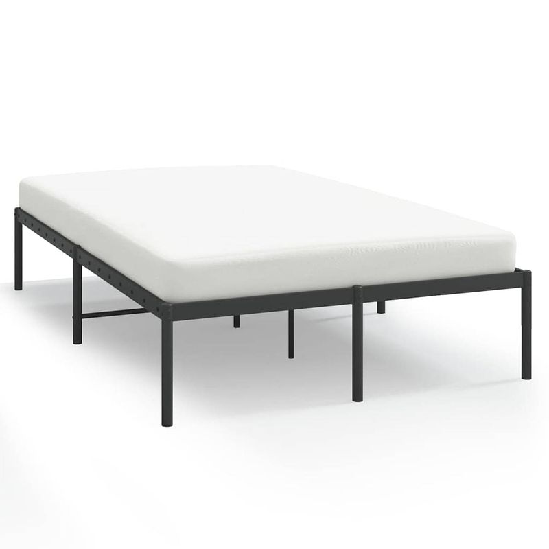 Foto van Vidaxl bedframe metaal zwart 120x200 cm