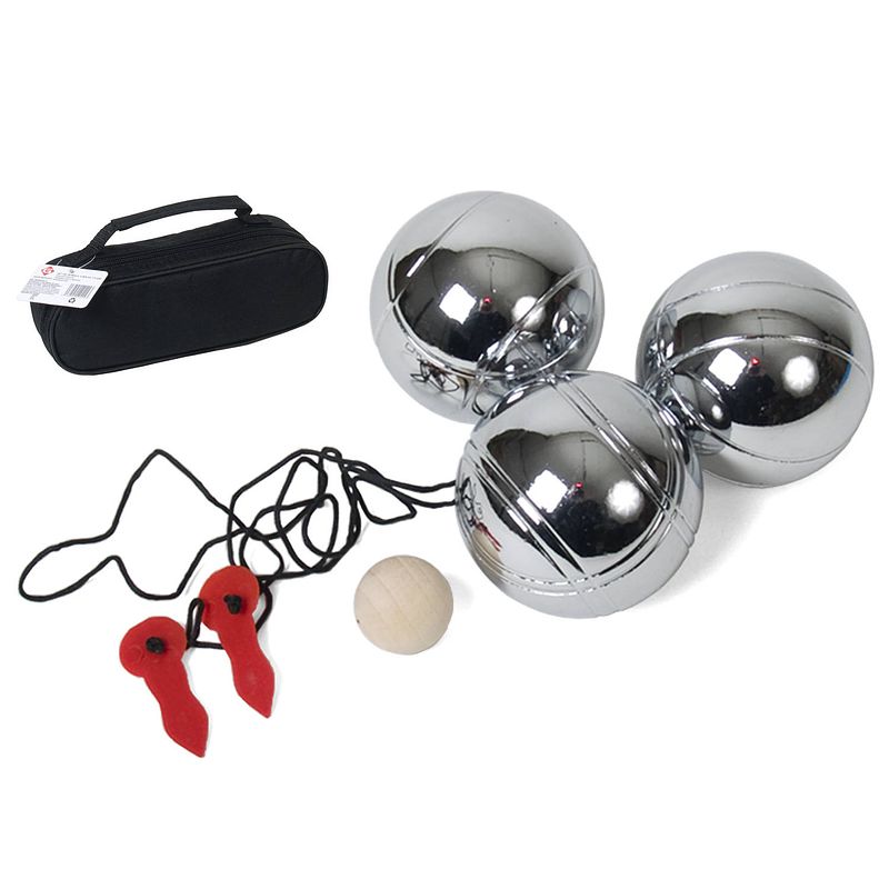 Foto van Gerimport jeu de boulesset junior 17 mm chroom zilver 7-delig