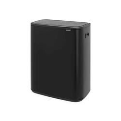 Foto van Brabantia bo touch bin afvalemmer 60 liter met kunststof binnenemmer - matt black