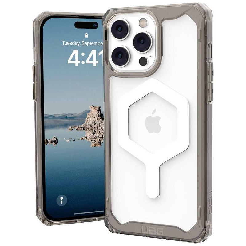 Foto van Urban armor gear plyo magsafe case apple iphone 14 pro max grijs