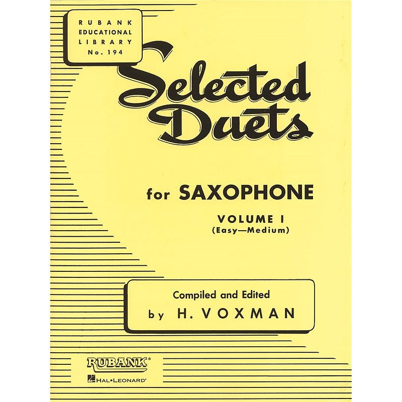 Foto van Hal leonard selected duets for saxophone vol. 1 saxofoonboek