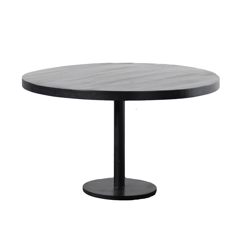 Foto van Giga meubel eettafel rond zwart - 110x110x78 - eettafel dinand