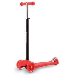 Foto van Sports active 3-wiel kinderstep 59 x 28 cm aluminium rood/zwart