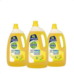 Foto van Dettol allesreiniger citrus - 4l x3