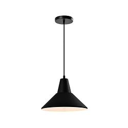 Foto van Quvio hanglamp rond zwart - quv5149l-black