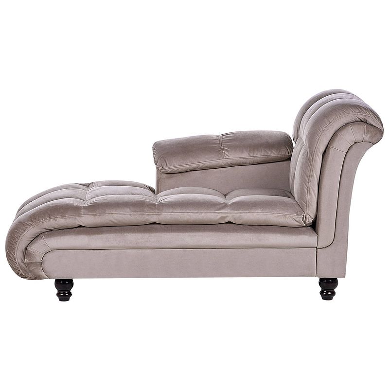 Foto van Beliani lormont - chaise longue-bruin-polyester