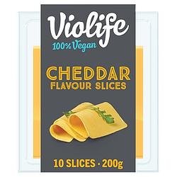 Foto van 25% korting | violife cheddar flavour slices 200g aanbieding bij jumbo