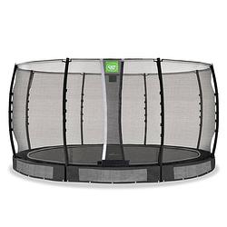 Foto van Exit allure classic inground trampoline ø427cm - zwart