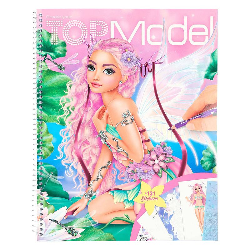 Foto van Topmodel create your kleurboek met stickers fantasy
