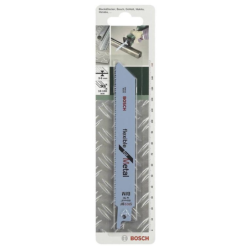 Foto van Bosch accessories 2609256705 reciprozaagblad bimetaal, s 922 bf zaagbladlengte 152 mm 2 stuk(s)