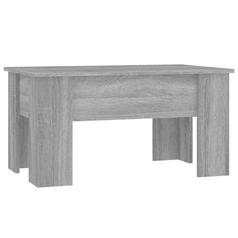 Foto van Vidaxl salontafel 79x49x41 cm bewerkt hout grijs sonoma eikenkleurig