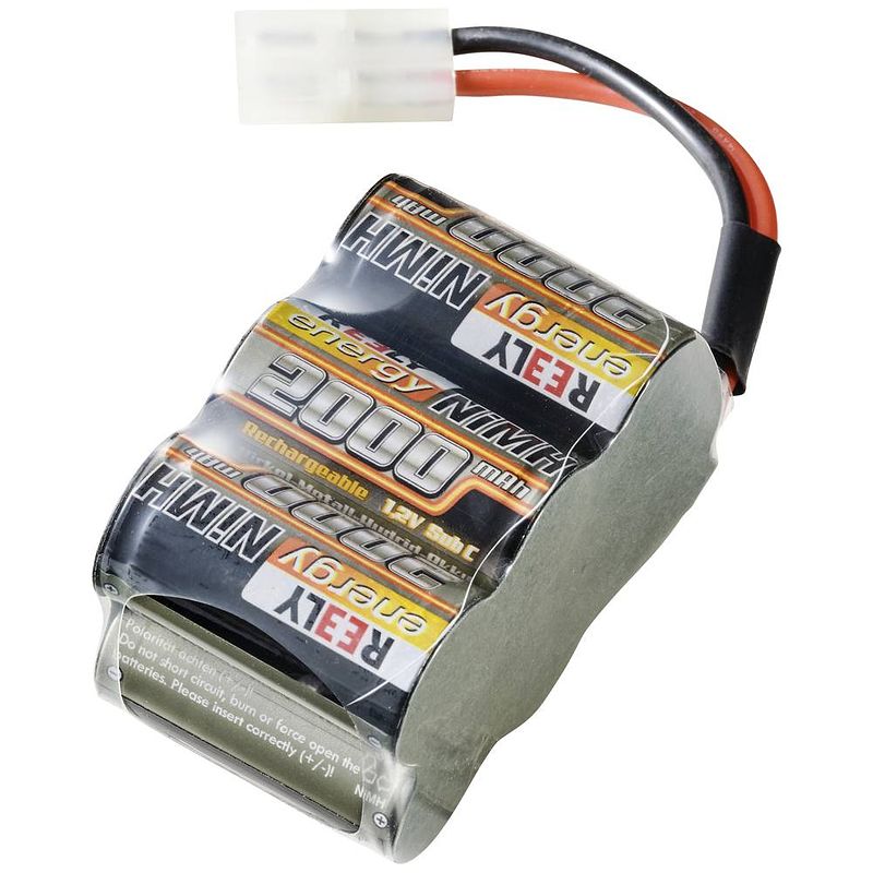 Foto van Reely nimh accupack 7.2 v 2000 mah aantal cellen: 6 block tamiya