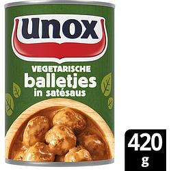Foto van Unox diversen meatball sate 420g bij jumbo
