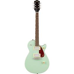 Foto van Gretsch streamliner jet club single-cut wraparound mint metallic elektrische gitaar