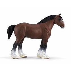 Foto van Plastic speelgoed figuur clydesdale paard hengst 13 cm