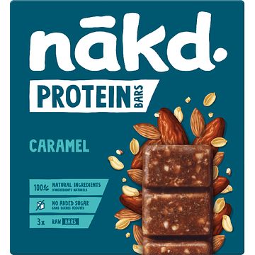 Foto van Nakd. protein caramel 3x45g bij jumbo