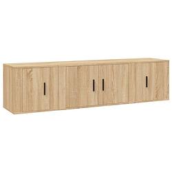 Foto van The living store televisiekastenset - tv-meubel 80x34.5x40cm - 2x tv-meubel 40x34.5x40cm