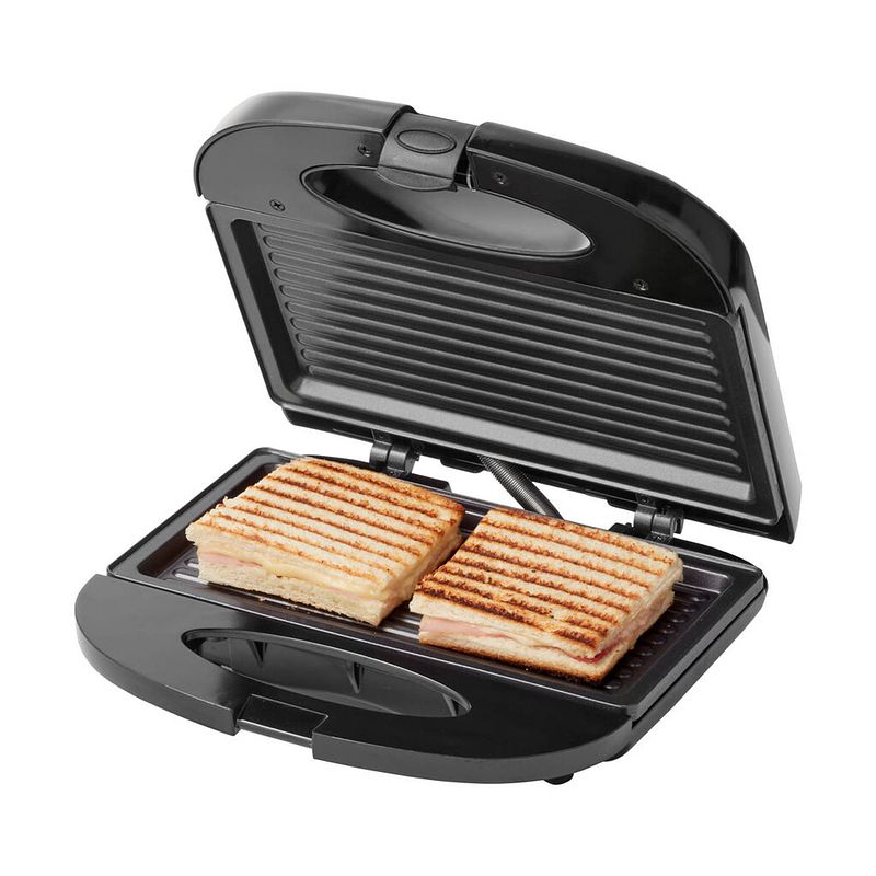 Foto van Tomado tgs2000b - tosti ijzer - grillplaten - 21,5 x 12 cm - 750 watt - zwart