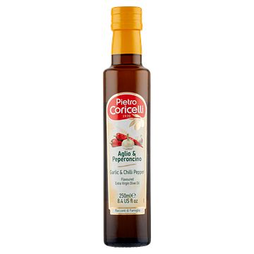 Foto van Pietro coricelli extra virgine olijfolie knoflook & chillipeper 250ml bij jumbo