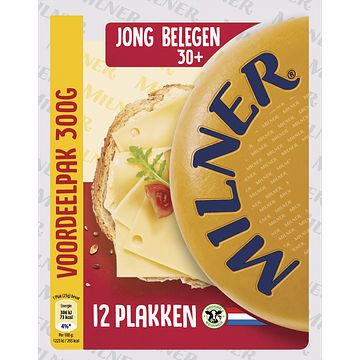 Foto van Milner 30+ jong belegen voordeel kaas plakken 300g bij jumbo