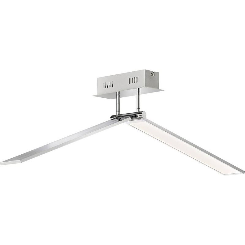 Foto van Wofi 9319.01.64.8000 livia led-plafondlamp 26.5 w nikkel (mat)