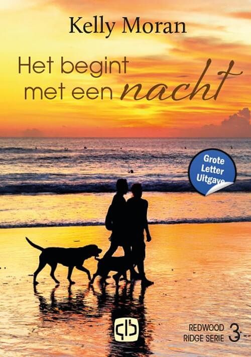 Foto van Het begint met een nacht - grote letter uitgave - kelly moran - hardcover (9789036440486)