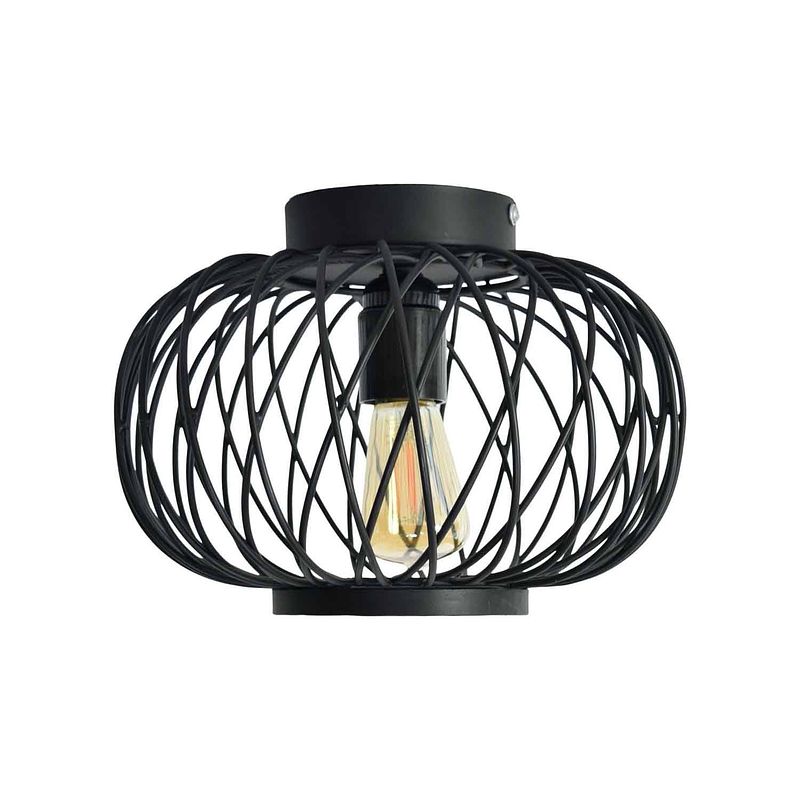 Foto van Urban interiors plafondlamp twist small ø 25 cm zwart