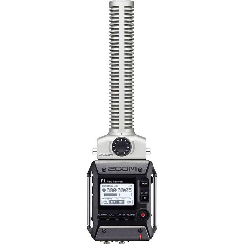 Foto van Zoom f1-sp mobiele audiorecorder grijs, zwart