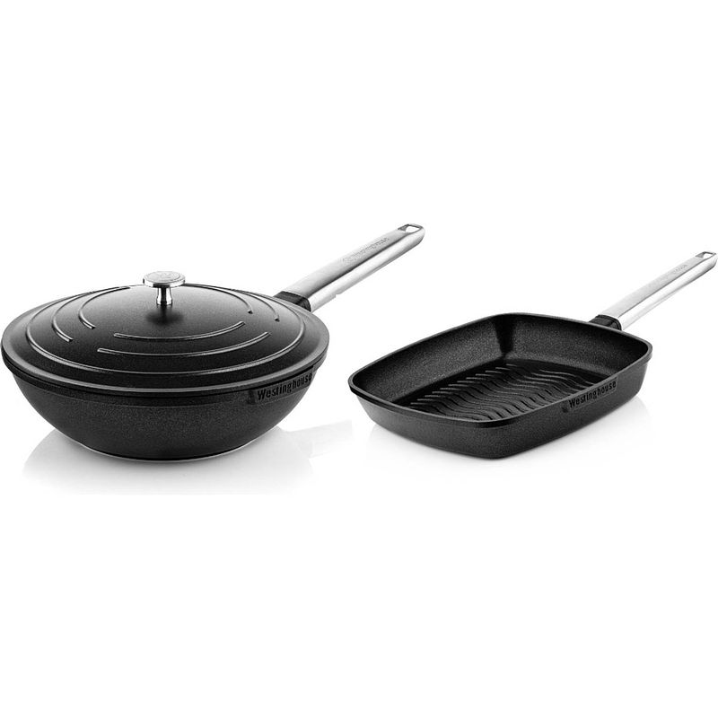 Foto van Westinghouse performance blissful black bundle (wokpan & grillpan)