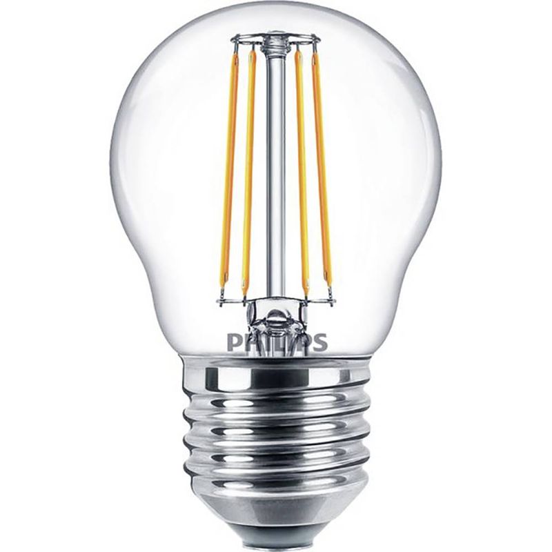 Foto van Philips lighting 34732800 led-lamp energielabel f (a - g) e27 kogel 4.3 w = 40 w warmwit (ø x l) 45 mm x 80 mm 1 stuk(s)