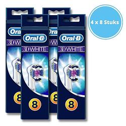 Foto van Oral-b opzetborstels voor elektrische tandenborstel - 3d white - 8 x 4 stuk(s)