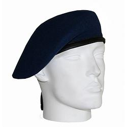 Foto van Leger soldaten baretten blauw 59 cm - verkleedhoofddeksels