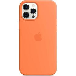 Foto van Apple iphone 12 pro max siliconen hoesje met magsafe - kumquat